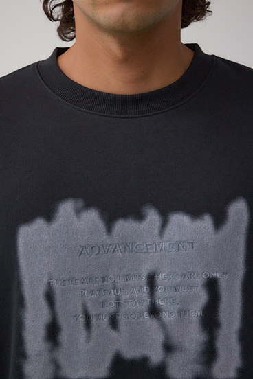 スプレー柄スウェットトップス 詳細画像