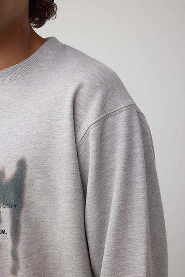 スプレー柄スウェットトップス 詳細画像