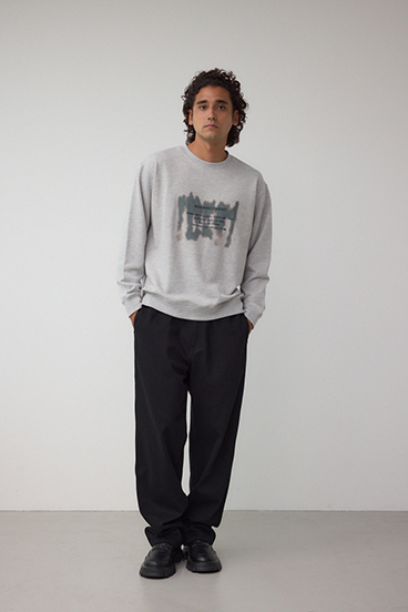 スプレー柄スウェットトップス 詳細画像