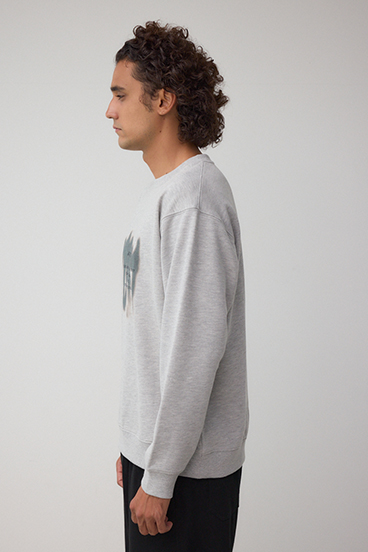 スプレー柄スウェットトップス 詳細画像