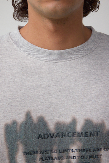 スプレー柄スウェットトップス 詳細画像