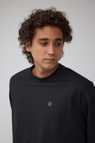 微配色フェイクレイヤードロンT