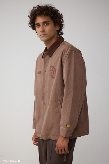 【MLB】AZUL コーチジャケット 詳細画像