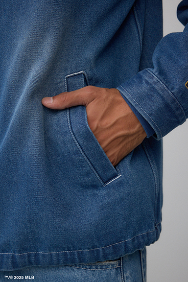 【MLB】AZUL コーチジャケット 詳細画像