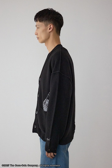 【Coca-Cola®｜AZUL】 ダメージカーディガン 詳細画像