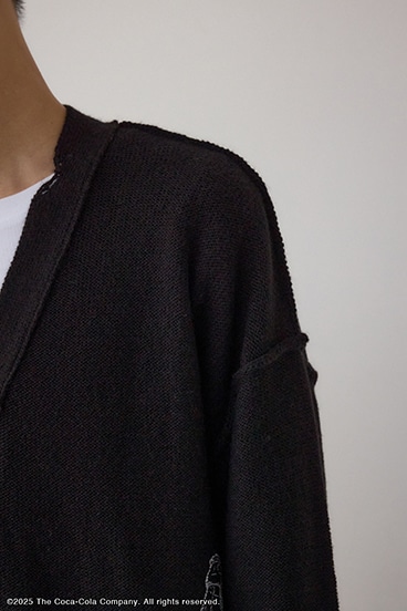 【Coca-Cola®｜AZUL】 ダメージカーディガン 詳細画像