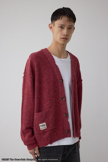 【Coca-Cola®｜AZUL】 ダメージカーディガン