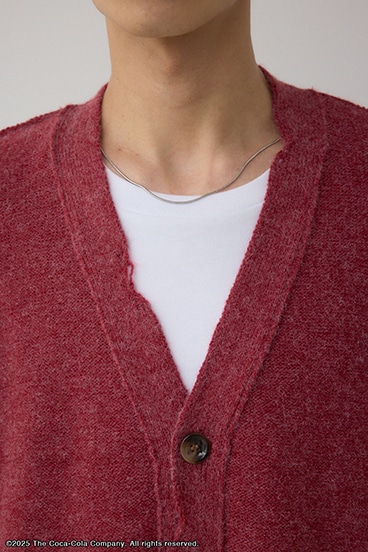 【Coca-Cola®｜AZUL】 ダメージカーディガン 詳細画像