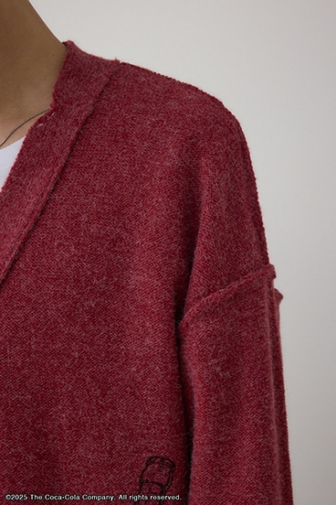 【Coca-Cola®｜AZUL】 ダメージカーディガン 詳細画像