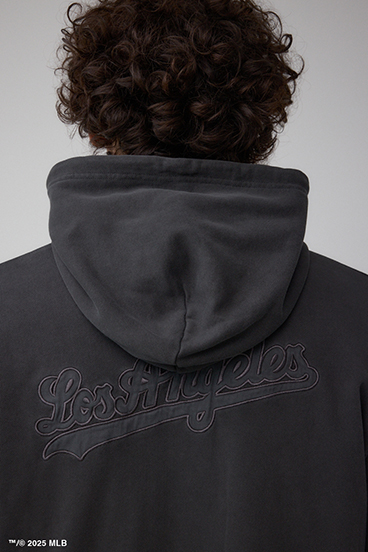 【MLB】AZUL ピグメント ジップパーカー 詳細画像