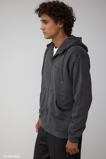 【MLB】AZUL ピグメント ジップパーカー 詳細画像