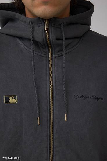 【MLB】AZUL ピグメント ジップパーカー 詳細画像