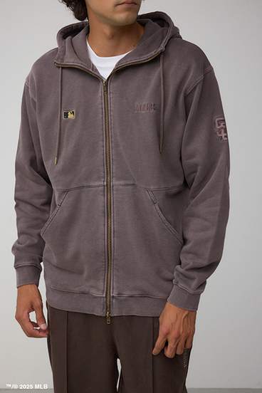 【MLB】AZUL ピグメント ジップパーカー