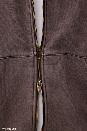 【MLB】AZUL ピグメント ジップパーカー 詳細画像