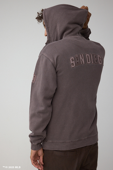 【MLB】AZUL ピグメント ジップパーカー