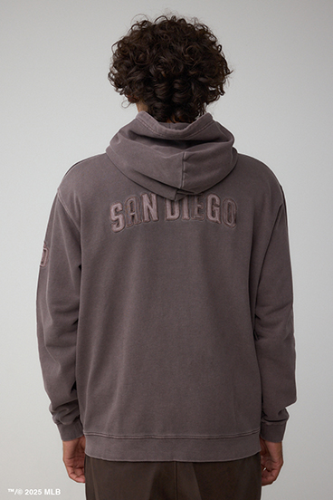 【MLB】AZUL ピグメント ジップパーカー 詳細画像