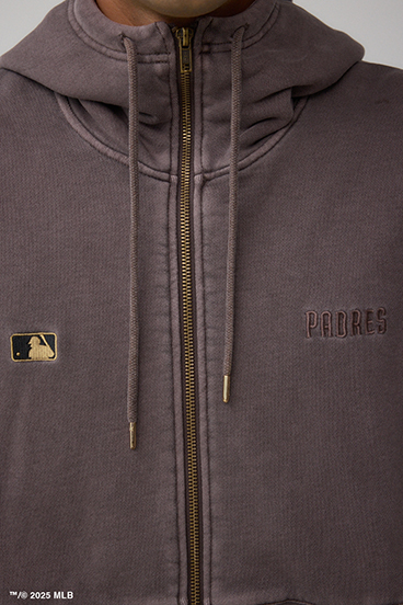 【MLB】AZUL ピグメント ジップパーカー 詳細画像