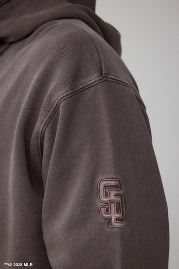 【MLB】AZUL ピグメント ジップパーカー 詳細画像