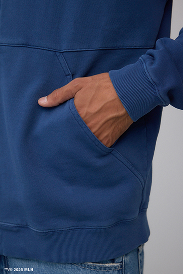 【MLB】AZUL ピグメント ジップパーカー 詳細画像