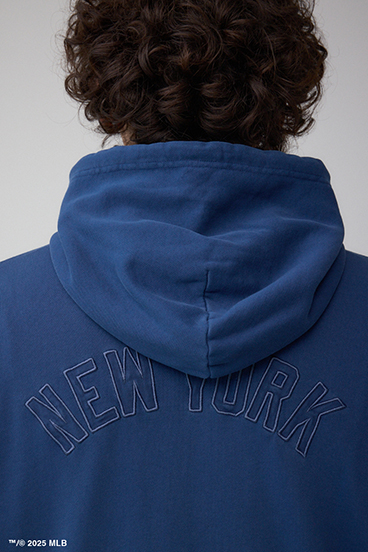 【MLB】AZUL ピグメント ジップパーカー 詳細画像