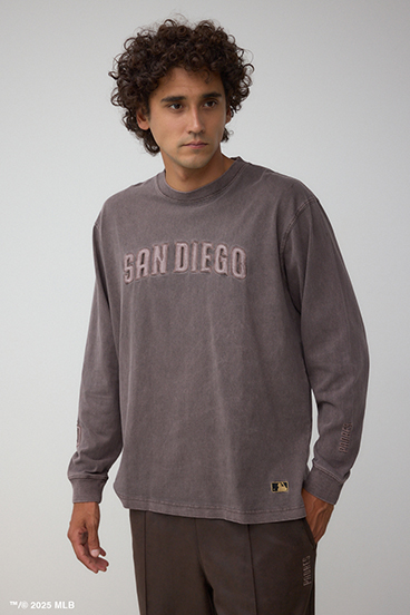 【MLB】AZUL ピグメントダイ 長袖TEE 詳細画像