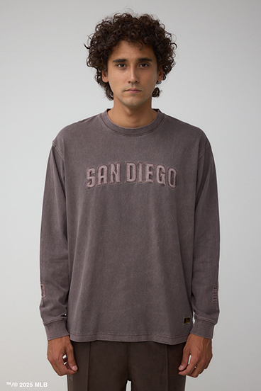 【MLB】AZUL ピグメントダイ 長袖TEE 詳細画像