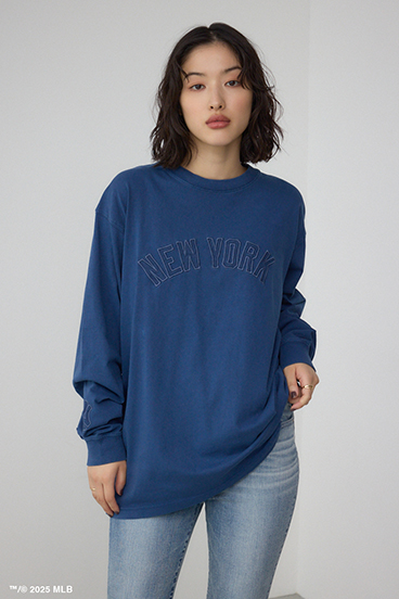 【MLB】AZUL ピグメントダイ 長袖TEE