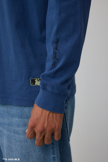 【MLB】AZUL ピグメントダイ 長袖TEE 詳細画像