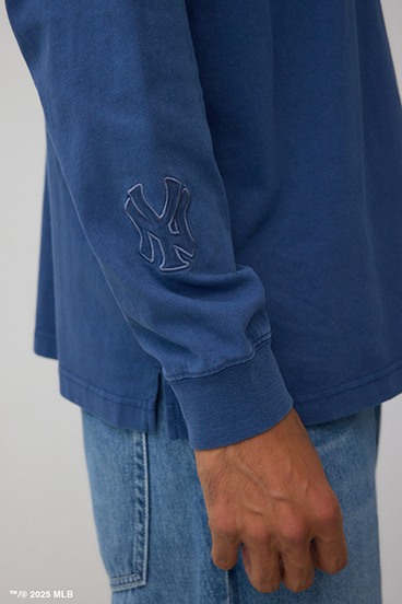 【MLB】AZUL ピグメントダイ 長袖TEE 詳細画像