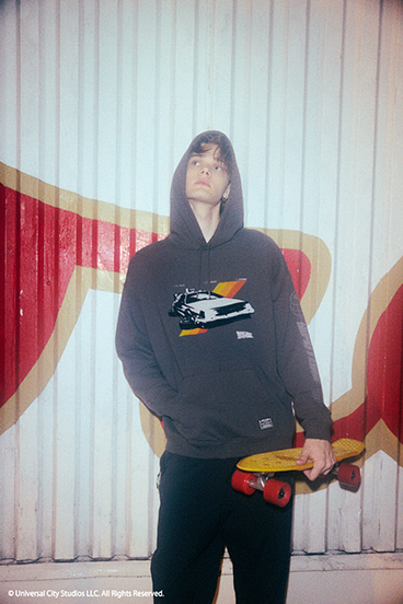 【Back to the Future｜AZUL】カラーフロッキーフーディー