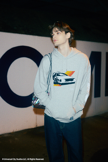 【Back to the Future｜AZUL】カラーフロッキーフーディー