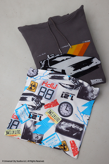 【Back to the Future｜AZUL】カラーフロッキーフーディー 詳細画像