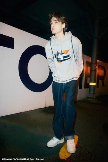 【Back to the Future｜AZUL】カラーフロッキーフーディー