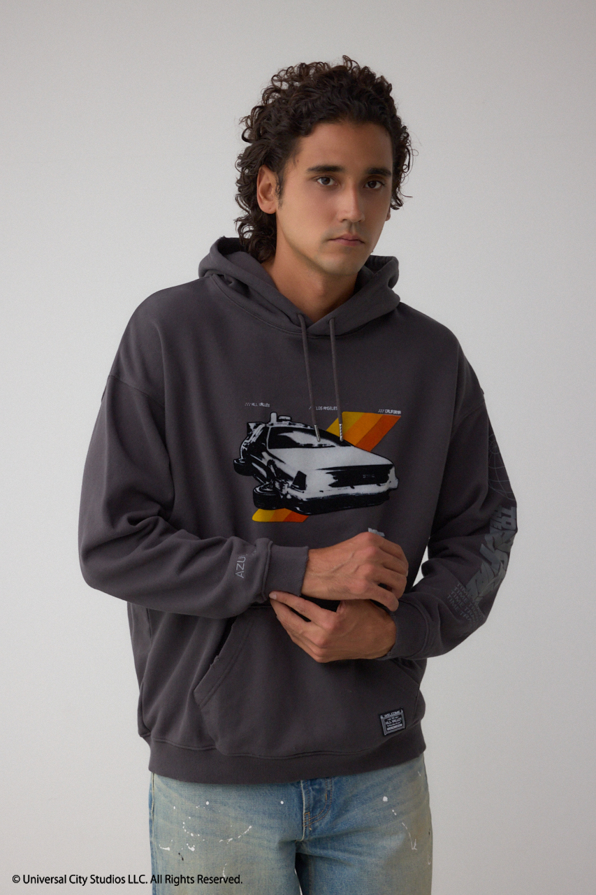 my　ネイビーとカーキ Back to the Future｜AZUL】カラーフロッキーフーディー｜MEN