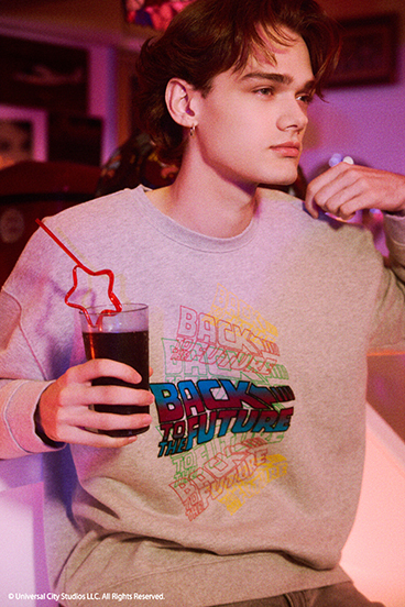 【Back to the Future｜AZUL】カラーフロッキープルオーバー