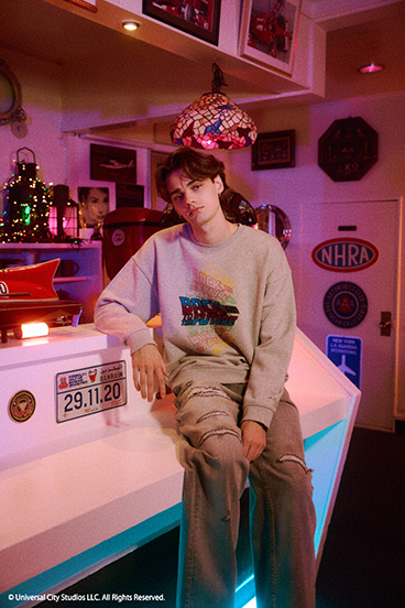 【Back to the Future｜AZUL】カラーフロッキープルオーバー 詳細画像