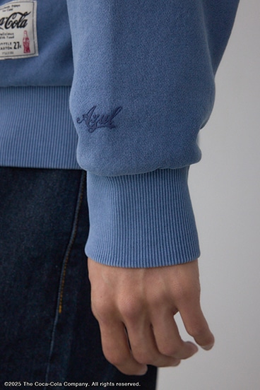 【Coca-Cola®｜AZUL】 ピグメントスウェット 詳細画像