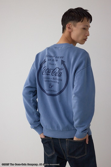【Coca-Cola®｜AZUL】 ピグメントスウェット 詳細画像