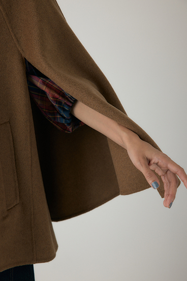 【crie conforto】リバーケープコート 詳細画像