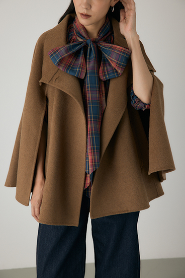 【crie conforto】リバーケープコート 詳細画像