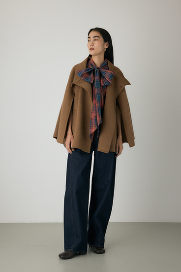 【crie conforto】リバーケープコート 詳細画像