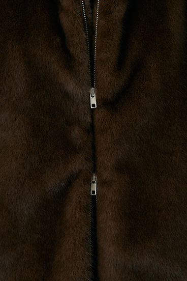 【crie conforto】ミンクライクファーベスト 詳細画像