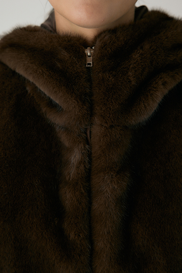 【crie conforto】ミンクライクファーベスト 詳細画像