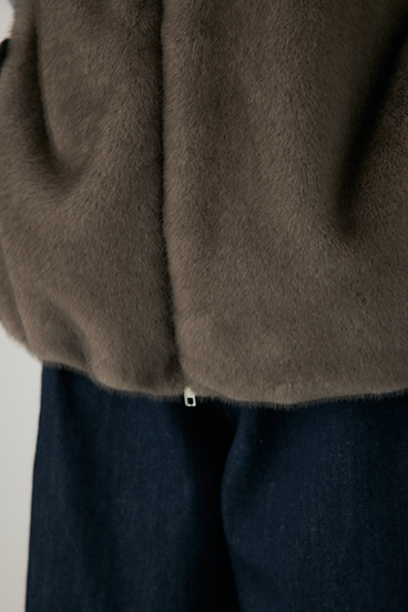 【crie conforto】ミンクライクファーベスト 詳細画像