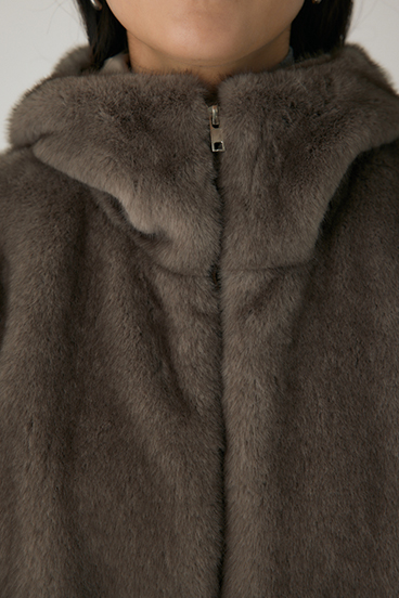 【crie conforto】ミンクライクファーベスト 詳細画像