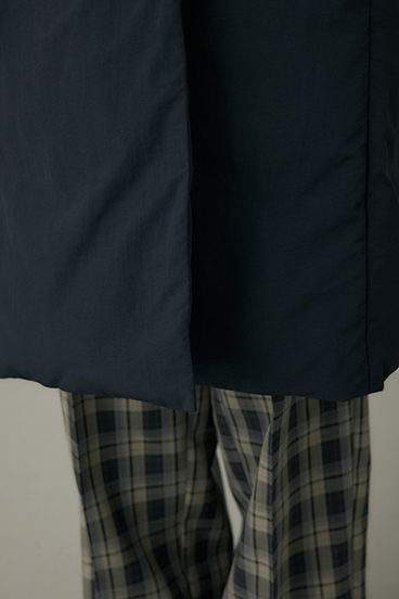 【crie conforto】ショールカラーダウンコート 詳細画像