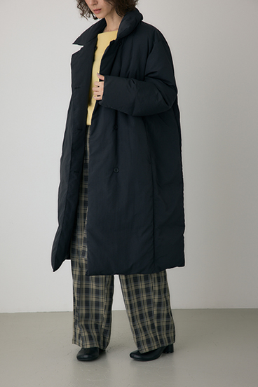 【crie conforto】ショールカラーダウンコート 詳細画像