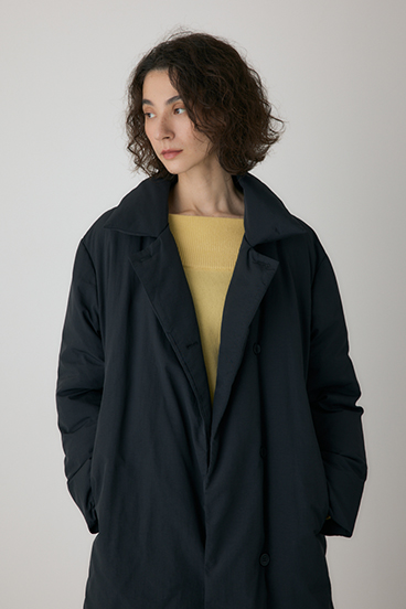 【crie conforto】ショールカラーダウンコート 詳細画像