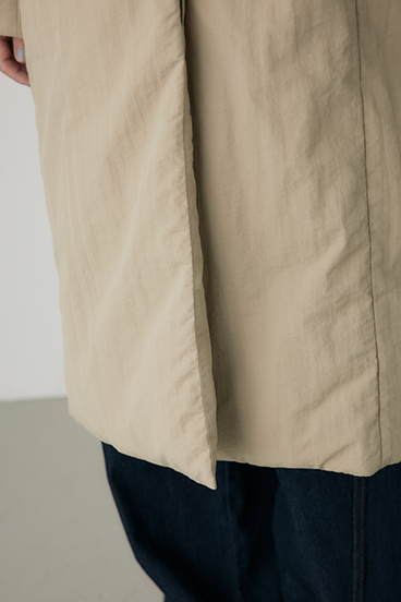 【crie conforto】ショールカラーダウンコート 詳細画像