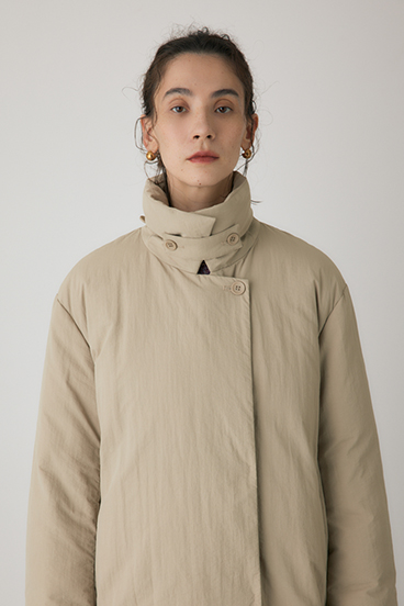 【crie conforto】ショールカラーダウンコート 詳細画像